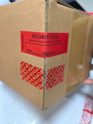 100PCS Void Stickers Tamper Evident Void Stickers, No ResidueTamper, Writable Security Warranty Seal, Security Labels, (1 * 3.15 inch,Red) in Saudi Arabia