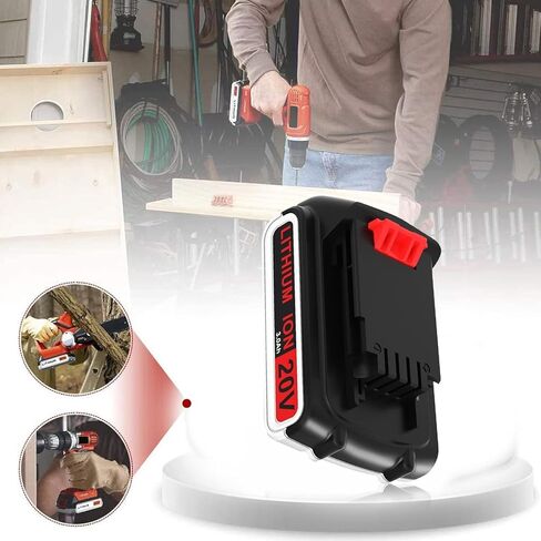 3.0Ah LBXR20 Lithium Replacement Battery for Black and Decker 20V Battery Max LB20 LBX20 LST220 LBXR20B-2 LB2X4020 Compatible with Black and Decker 20 Volt Tools LCS1020 LDX20C LSW221 BDCDMT120 in Kuwait