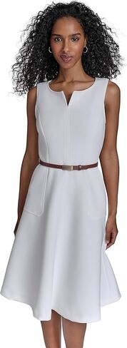 Calvin Klein Women's Scuba Aline Casual Sleeveless Dress in Saudi Arabia