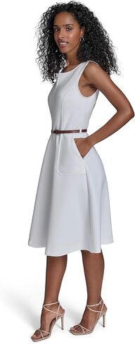 Calvin Klein Women's Scuba Aline Casual Sleeveless Dress in Saudi Arabia