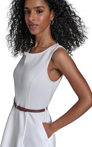 Calvin Klein Women's Scuba Aline Casual Sleeveless Dress in Saudi Arabia