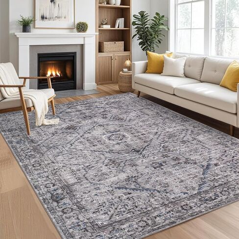 Caromio Hallway Runner Rug 2x6 ، عداءات المطبخ القابلة للغسل القابلة للغسل ، Boho Retro Low Pile Rugners Non Slip Brug For Groamways Bedroom Laundry Room ، Beige and Orange in Saudi Arabia