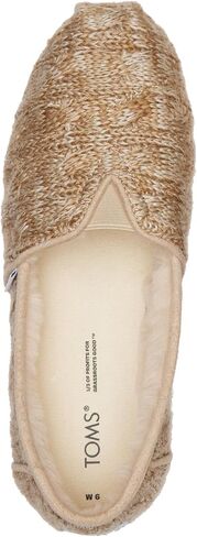 حذاء نسائي من TOMS مصنوع من مادة Alpargata مبطن بالفرو الصناعي سهل الارتداء مقاس 8 M in Kuwait
