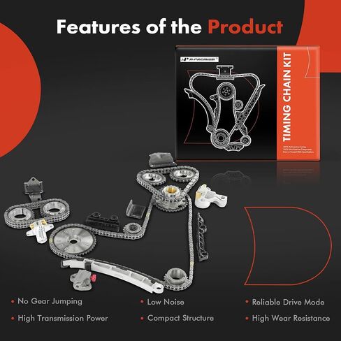 A-Premium 20PCS Engine Timing Chain Kit W/Sprocket & Tensioner & Guide Compatible with Suzuki Grand Vitara 2006 2007 2008 - V6 2.7L - Replace# 1274166J00 in Saudi Arabia