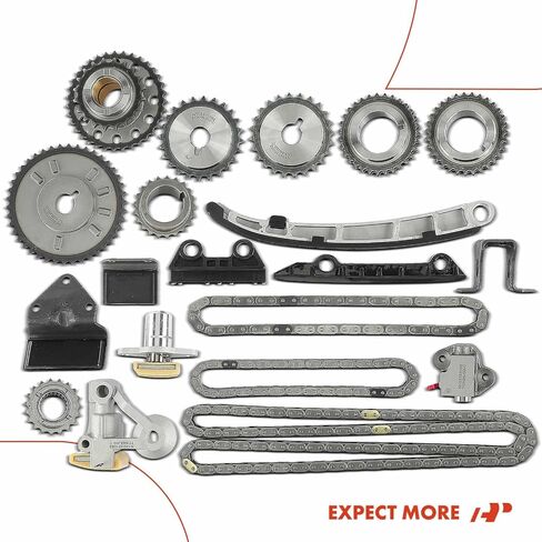 A-Premium 20PCS Engine Timing Chain Kit W/Sprocket & Tensioner & Guide Compatible with Suzuki Grand Vitara 2006 2007 2008 - V6 2.7L - Replace# 1274166J00 in Saudi Arabia