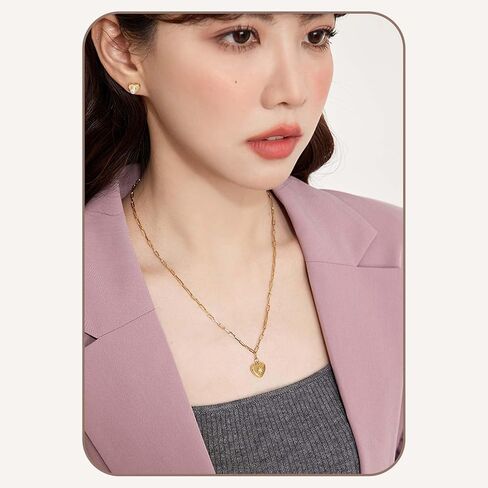 Gold Plated Necklace, Gold Necklace for Women, Dainty Necklace with Simple Pendant in Saudi Arabia