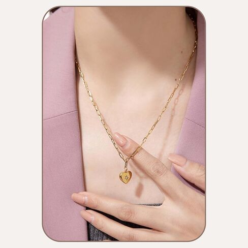 Gold Plated Necklace, Gold Necklace for Women, Dainty Necklace with Simple Pendant in Saudi Arabia