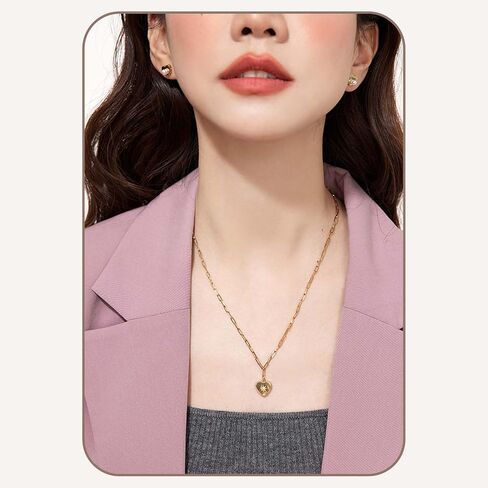 Gold Plated Necklace, Gold Necklace for Women, Dainty Necklace with Simple Pendant in Saudi Arabia