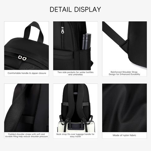 Lightweight Nylon Backpack for Women & Men – Foldable, Large Capacity, Ideal for School, Travel & Work in Kuwait