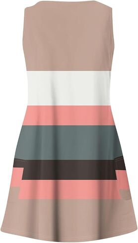 فساتين صيفية للسيدات 2025 Vneck Sundress Sundress Beach Dresses Dresses Dresses Dust Boho مع جيوب in Kuwait