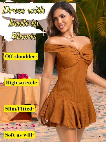 Kaei & shi twist Romper Front Franch Romper ، فستان قصير مثير ، نساء قبالة الفساتين المصغرة على الكتف in Kuwait