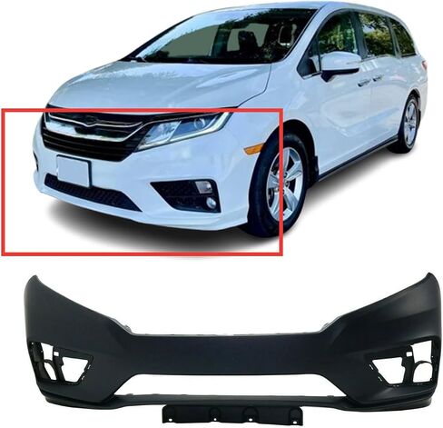 FITPARTS متوافقة مع غلاف المصد الأمامي 2018 2018 2019 2020 Honda Odyssey Ex-L LX Elite Prime Touring 18 19 20. جديد ، مسبوق وجاهز للطلاء. مع ثقوب الضوء الضباب. 04711thra00zz in Saudi Arabia