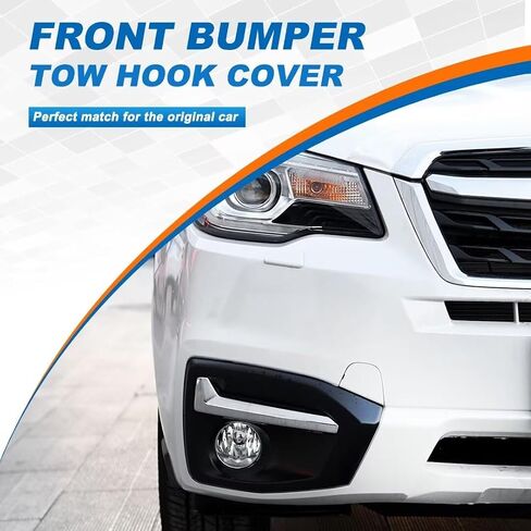Car Front Right Bumper Tow Hook Cover for Subaru Forester 2016 2017 2018 Tow Hook Eye Hole Cover 57731-SG220 (Pearl Blue, Right Passenger Side) in Saudi Arabia