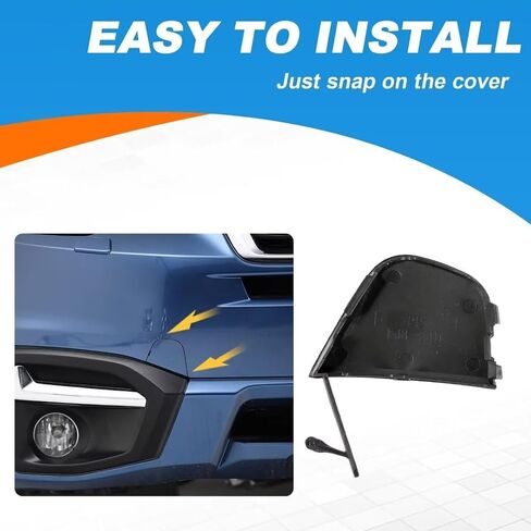 Car Front Right Bumper Tow Hook Cover for Subaru Forester 2016 2017 2018 Tow Hook Eye Hole Cover 57731-SG220 (Pearl Blue, Right Passenger Side) in Saudi Arabia