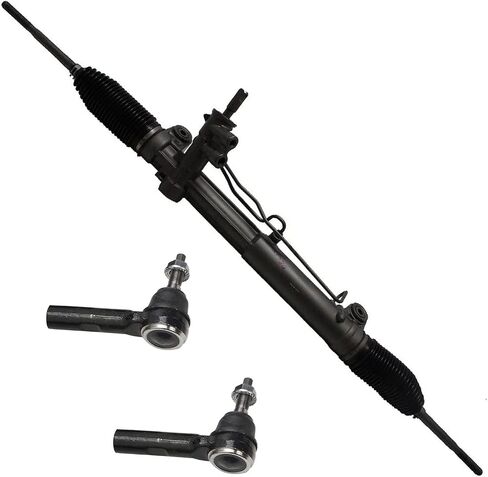 Detroit Axle - 2WD Rack & Pinion Kit for Dodge Charger Magnum Challenger Chrysler 300, 1 Power Steering Rack & Pinion Assembly, 2 Outer Tie Rod Ends Replacement in Saudi Arabia