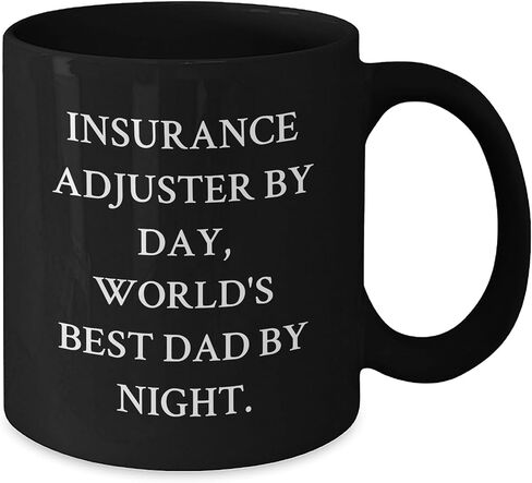 Funny Insurance Adjuster Gifts for Insurance Adjuster, Black Coffee Mugs for Christmas from Gifts for Dad in Saudi Arabia