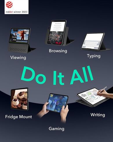 ESR لـ IPAD AIR CASE 13 بوصة M3/M2 (2025/2024) ، الغطاء المغناطيسي القابل للإزالة ، صورة قابلة للتعديل/المناظر الطبيعية مع عرض شاشة مرفوعة ، 9 زوايا دائمة ، سلسلة التحول ، الأزرق in Kuwait