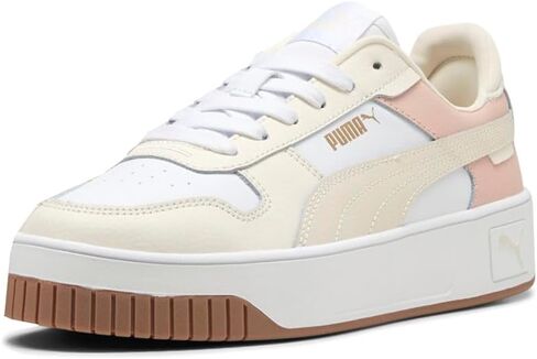 PUMA Womens Carina Street Lace Up Sneakers Shoes Casual - White in Saudi Arabia