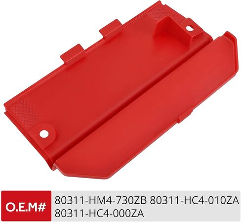 JAVIK Battery Cover Plastic Cover for Honda FourTrax 300 TRX300FW 4x4 TRX300 2x4 O.E.M# 80311-HM4-730ZB 80311-HC4-010ZA 80311-HC4-000ZA (Red) in Saudi Arabia