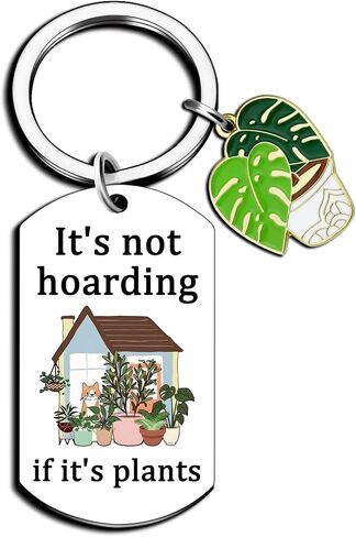 Cactus Decor Plant Stuff Plant Lover Gifts For Women Men Gardening Gifts For Women It’s Not Hoarding If It’s Plants Keychain Accessories Gift For Gardeners Birthday Christmas in Kuwait