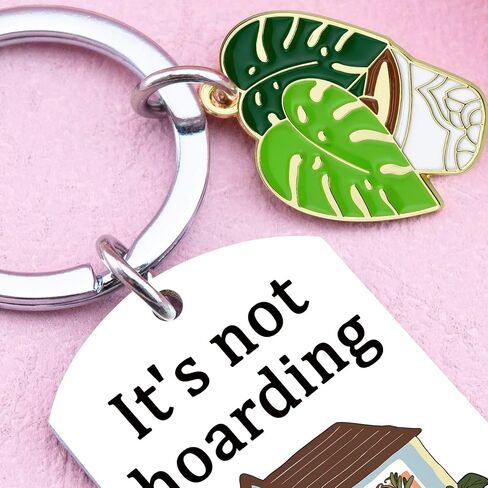 Cactus Decor Plant Stuff Plant Lover Gifts For Women Men Gardening Gifts For Women It’s Not Hoarding If It’s Plants Keychain Accessories Gift For Gardeners Birthday Christmas in Kuwait