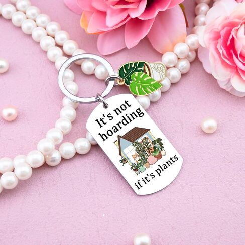 Cactus Decor Plant Stuff Plant Lover Gifts For Women Men Gardening Gifts For Women It’s Not Hoarding If It’s Plants Keychain Accessories Gift For Gardeners Birthday Christmas in Kuwait