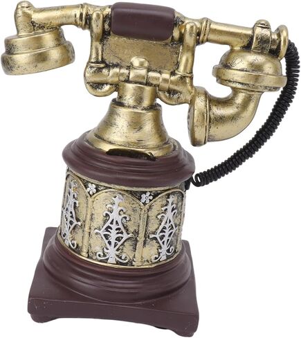 KIMISS Vintage Hand Telephone Decoration - Antique Landline Home Decor, Retro Dial Ornament for Cafes, Living Rooms, and Offices (-30) in Saudi Arabia