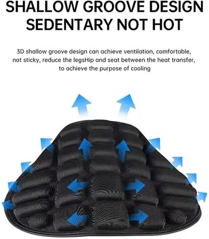 Motorcycle Seat Cushion for Yamaha XV 250 Virago 1989-2022, Breathable Shock Absorption Motorbike Seat Cushion Comfortable Motorcycle Sun Protection Seat Cushion in Saudi Arabia