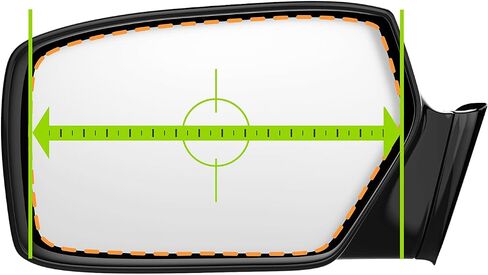 Part Synergy New Flat Driver Side Replacement Mirror for Nissan Armada 2021-2024 8 1/4 inche, Bur-4502B in Saudi Arabia