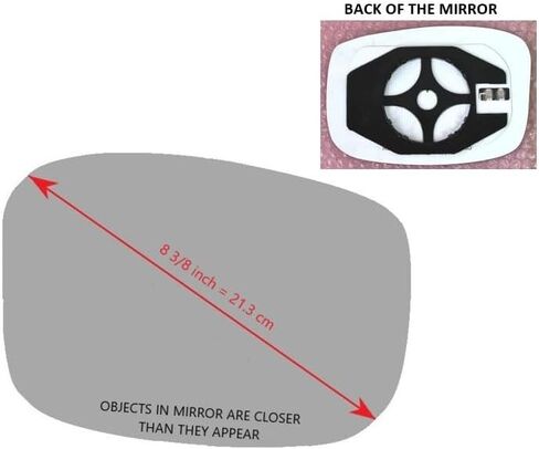 Heated Mirror Glass with Backing Plate for 2018-2024 Honda Odyssey Passenger Side View Right RH in Saudi Arabia