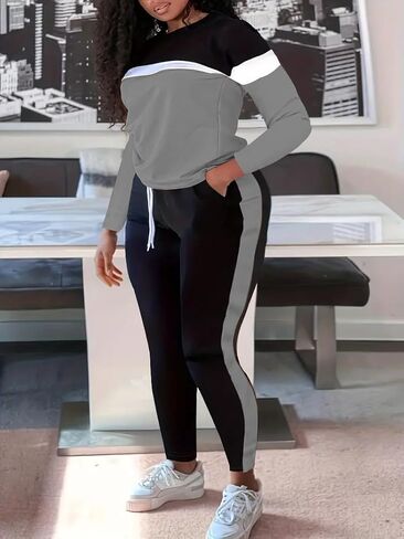 HTD Womens 2 قطعة من التعرق غير الرسمي مجموعات المطابقة in Kuwait