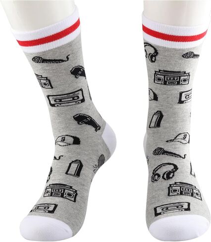 LEVLO Hip Hop Socks Hip Hop Fans Gift Can't Stop Hiphop Dancing Socks Hip Hop Dancer Merchandise in Saudi Arabia