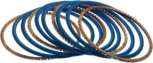 Efulgenz Bollywood Bracelets for Women Indian Bangle Set Rhinestone CZ Crystal Velvet Bracelet Jewelry in Saudi Arabia