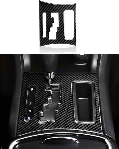 Car Gear Shift Panel Cover Decals for 2011 2012 2013 2014 Dodge Charger Accessories Carbon Fiber Interior Stickers in Kuwait