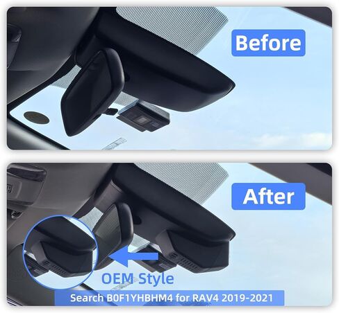 Front 4K Dash Cam for 2022 2023 2024 2025 Toyota RAV4 Hybrid LE Limited SE Adventure XLE XSE (Model B)(with Vent Hole),OEM-Style,Loop Recording,Easy Installation,WiFi & App,64G Card in Kuwait