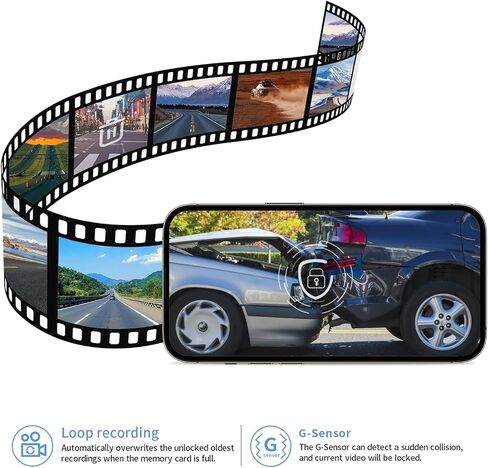 Front 4K Dash Cam for 2022 2023 2024 2025 Toyota RAV4 Hybrid LE Limited SE Adventure XLE XSE (Model B)(with Vent Hole),OEM-Style,Loop Recording,Easy Installation,WiFi & App,64G Card in Kuwait
