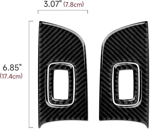 Car Gear Shift Panel Cover Decals for 2011 2012 2013 2014 Dodge Charger Accessories Carbon Fiber Interior Stickers in Kuwait