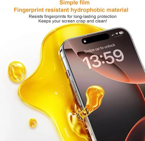 تغطية كاملة تغطية شاشة الزجاج المقسّر لـ iPhone 15 Pro Max 6.7 بوصة ، 2 حزمة تعزيز الحافة ، التثبيت الذاتي ، حماة شاشة الخصوصية الصديقة للحالة in Kuwait