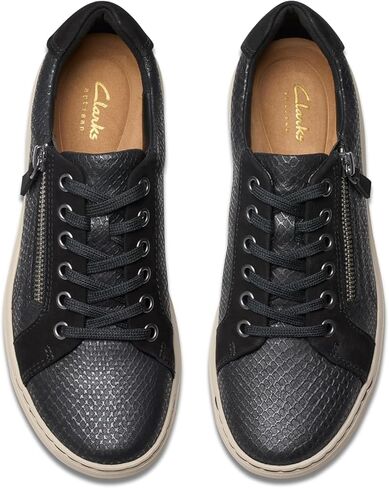 Clarks Women's Nalle Lace Sneaker, Black/Black, Size 9 Wide in Kuwait