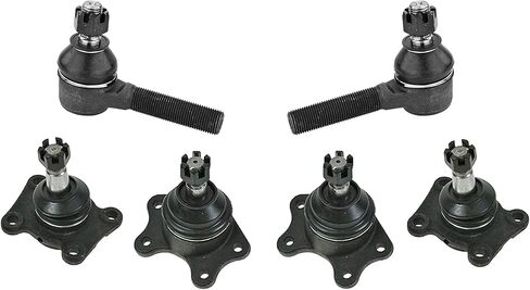 PartsW - 6 Pc Suspension Front Upper Lower Ball Joints Outer Tie Rod Ends Kit Fits TOYOTA 4RUNNER 4WD/TOYOTA PICKUP 4WD Models/TOYOTA T100 4WD Models in Saudi Arabia