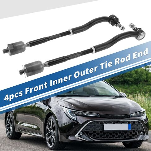 X AUTOHAUX 4pcs Front Inner Outer Tie Rod Ends Kit Suspension Steering Tie Rod End for Toyota Solara 04-08 for Lexus ES330 04-06 Drag Link No.ES80603/EV420 in Saudi Arabia