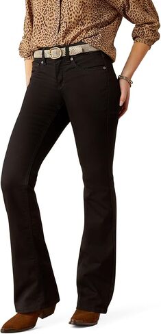 ARIAT للسيدات الصعود Ella Boot Cut Jeans ، Black ، 32 in Kuwait
