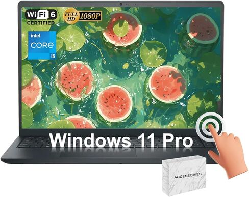 Dell Inspiron 15 Touchscreen Laptop-15.6 "شاشة تعمل باللمس ، Intel 10-Core I5-1334U (حتى 4.6 جيجا هرتز) ، رسومات Intel UHD ، Windows 11 Pro ، عمر المكتب ، ث/الملحقات (32GB RAM | 1TB SSD) in Saudi Arabia