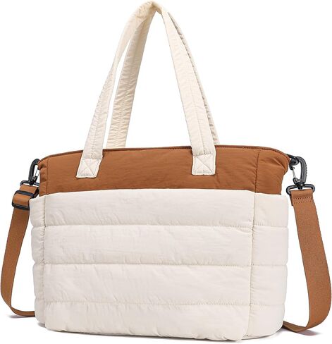 AOCINA Puffy Tote Bag for Women Quilted Work Bag Nurse Bags Women's Handbags for Travel in Kuwait