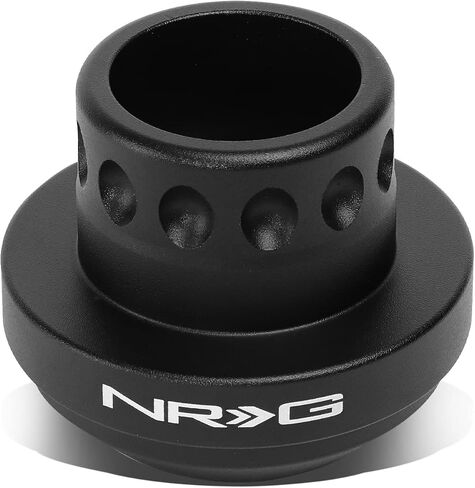 NRG Innovations NRG-SRK-142H Racing Style Steering Wheel Quick Release Short Hub Adapter, 6 X 70mm Bolt Pattern, Black Body in Saudi Arabia