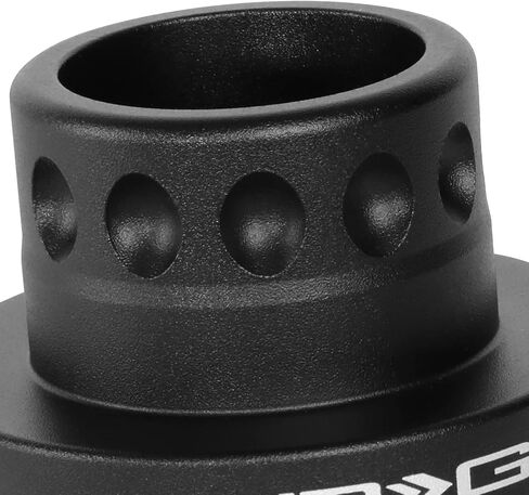 NRG Innovations NRG-SRK-142H Racing Style Steering Wheel Quick Release Short Hub Adapter, 6 X 70mm Bolt Pattern, Black Body in Saudi Arabia