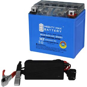 Mighty Max Max Battery YTZ7S GEL BESTACE BATECTION لـ KAWASAKI ZX10R 04-12 + 12V 1AMP ACRGER in Kuwait