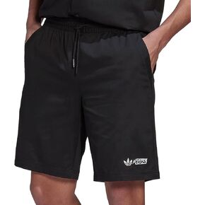 adidas Originals Mens Twill Shorts, Black, Large in Saudi Arabia