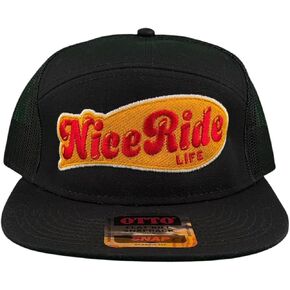 My Fav 7 Panel Unisex Adjustable Hat Black in Saudi Arabia