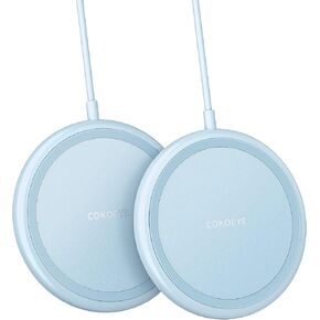Wireless Charger, 15W Max Fast Wireless Charging Pad 2-Pack Compatible with iPhone16/16Plus/16Pro /16ProMax/iPhone15/15Pro/15Plus/14/13/12/Samsung S24 /S24Ultra/S23Ultra/S22/S21,AirPods Pro 2 in Saudi Arabia